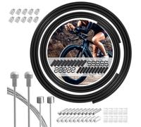 Universal Juego de Cable de Freno y Cambios Bicicleta Carretera, con Manguera y Terminales, 2 en 1 Cable Freno y Cambios para Bicicleta