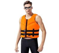 Universal Kayak Vest for Adults Men Women, Adjustable Buoyancy Aid Vest for Water Sports Including Kayaking, Canoeing, Snorkeling, Fishing, Surfing, Sailing, Swimming, Drifting(Orange,XL)