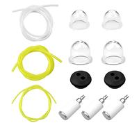 Universal Kit de Filtros de Gasolina,Filtro Gasolina,Tubo Gasolina,Cebador Bomba de Combustible con Manguito y Junta Universal Tubo para Cortador de Cepillo Cortacésped Desbrozadora Recortadora