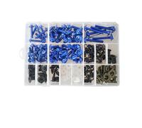 Universal Kit Tornillos Pernos Carenado Motocicleta para GROM para MSX125 2013-2019 2018 2017 2016(BLU)