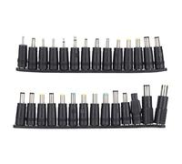 Universal Laptop Power Plug Set, 28 - Piece DC Adapter Tips with 5.5x2.1mm Female Socket, Compact Replacement Kit for Fujitsu Hedy Shenzhou and More Lapt