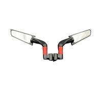 Universal Manilla Para MT 03 07 09 R1R3R7 Accesorios De Motocicleta Stealth Winglets Para Girar Espejos Ajustables Espejos redondos para motocicleta(Red)