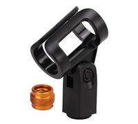 Universal Microphone Clip Holder | Adjustable Angle with 5/8 to 3/8 Screws | Mini Mic Stand for Tripod/Studio/Podcast | Lightweight & Sturdy