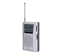 Universal Mini Radio, FM Am World Receiver Construido en Caja de Ahorro de Electricidad Altavoz Portátil Plata