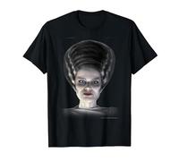 Universal Monsters Bride of Frankenstein Big Face Camiseta, Hombre, Negro, 3XL