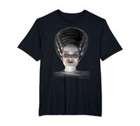 Universal Monsters Bride of Frankenstein Big Face Camiseta, Hombre Tallas Grandes, Negro, 3X Alto