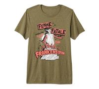 Universal Monsters Bride Retro Goth Femme Fatale Camiseta Premium