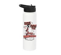Universal Monsters Bride Retro Goth Femme Fatale Stainless Steel Insulated Water Bottle