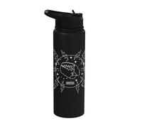 Universal Monsters Bride Retro Goth Lightning Circle Stainless Steel Insulated Water Bottle