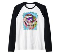 Universal Monsters Bride Vintage Horror Collage Camiseta Manga Raglan