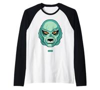 Universal Monsters Creature from The Black Lagoon Portrait Camiseta Manga Raglan