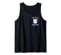 Universal Monsters Cute Anime Frankenstein Front & Back Camiseta sin Mangas