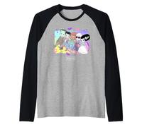 Universal Monsters Cute Anime Group Camiseta Manga Raglan