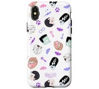 Universal Monsters Cute Anime Monster Pattern Carcasa para iPhone X/XS