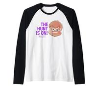 Universal Monsters Cute Anime Wolf Man The Hunt is On! Camiseta Manga Raglan