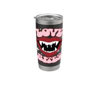 Universal Monsters Dracula Love Bites Retro Goth Vaso térmico de acero inoxidable de doble pared