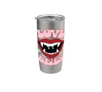 Universal Monsters Dracula Love Bites Retro Goth Vaso térmico de acero inoxidable de doble pared