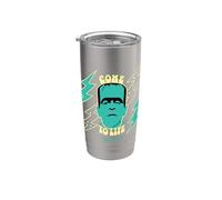 Universal Monsters Frankenstein Come To Life Retro Vaso térmico de acero inoxidable de doble pared