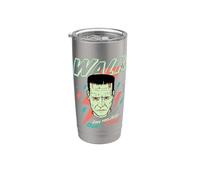 Universal Monsters Frankenstein Don’t Care Retro Goth Vaso térmico de acero inoxidable de doble pared