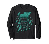 Universal Monsters Frankenstein Retro Goth Lightning Manga Larga