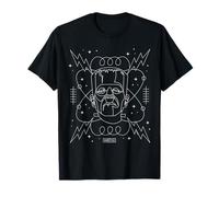 Universal Monsters Frankenstein Retro Goth Line Art Camiseta