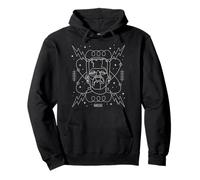 Universal Monsters Frankenstein Retro Goth Line Art Sudadera con Capucha