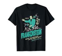 Universal Monsters Frankenstein Retro Goth Wicked Hour Camiseta