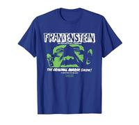 Universal Monsters Frankenstein The Original Horror Show Camiseta, Hombre, Azul Real, M