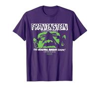 Universal Monsters Frankenstein The Original Horror Show Camiseta, Hombre, Morado, 3XL