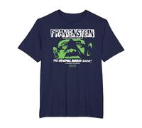 Universal Monsters Frankenstein The Original Horror Show Camiseta, Hombre Tallas Grandes, Azul Marino, 2X Alto
