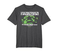 Universal Monsters Frankenstein The Original Horror Show Camiseta, Hombre Tallas Grandes, Jaspeado Oscuro, 3X Alto