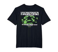 Universal Monsters Frankenstein The Original Horror Show Camiseta, Hombre Tallas Grandes, Negro, 4X Alto