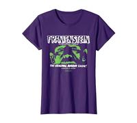 Universal Monsters Frankenstein The Original Horror Show Camiseta, Mujer, Morado, S