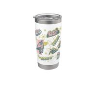 Universal Monsters Horror Classics All Over Print Vaso térmico de acero inoxidable de doble pared