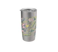 Universal Monsters Horror Classics All Over Print Vaso térmico de acero inoxidable de doble pared