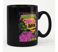 Universal Monsters Licenciado oficialmente The Wolf Man Taza cerámica de café (Negro)