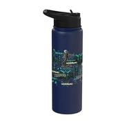 Universal Monsters Retro Horror All Over Print Stainless Steel Insulated Water Bottle