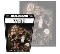 Universal Monsters - Rompecabezas de 1000 piezas, iconos de monstruos universales, rompecabezas clásico de terror para adultos, regalo de película de miedo
