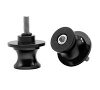 Universal Motocicleta 6MM CNC Aluminio Diabolos Basculante de Deslizadores Tornillos del Soporte para YZF R1 R3 R6 R25 R125 R1000 R6S MT-01 MT-03 MT-09 MT-10 RSV4 RSV4 R (Negro)