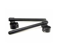 Universal Motocicleta Carreras Ajustable CNC 48/50/51/53/54mm Clip Ons Riser Horquilla Manillar Manillar Moto Moto Manillar Elevador(Yellow51mm)