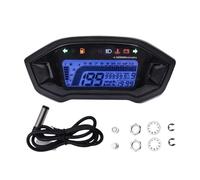 Universal Motocicleta LCD Digital 13000rpm Velocímetro Retroiluminación Motor Odómetro 7 Colores Ajuste Para 2-4 Cilindros Velocímetro(Color2)