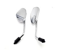 Universal Motorcycle Rear Mirrors 8/10MM ABS Rearview Mirror For Yamaha For Suzuki For Intruder For VL1500 For M109R For Burgman 125 For GSX For S750,Espejo Moto Lateral(Chrome)
