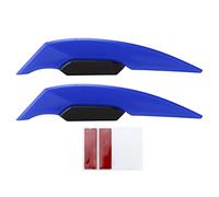 Universal Motorcycle Winglets Aerodynamic Side Fairing Wing Pair Gray ABS Motorcycle Accessories for Electric Bikes ATV UTV with Easy Adhesive Installation for Front Wing Stylish (Blue Pair)