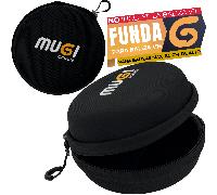 Funda para Balizas V16 Universal Rígida Antigolpes - No Incluye Luz de Emergencia Coche - Cremallera Cinta Interior Sujección Moto Estuche Compacto Para Guardar Billetes Llaves Luces Guantera 12x7cm.