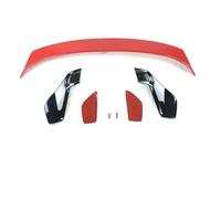Universal para Civic Hatchback Type-R Estilo 2022 2023 Alerón Maletero Coche ABS Trasero Automático Alerón Trasero(Red Black)
