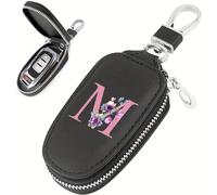 universal para llaves de coche con estampado floral de 26 , para hombres y mujeres, bolsa de llaves multifuncional con cremallera para colgar en la cintura [ únicamente , no cualquier significado]