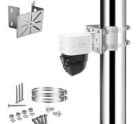 Universal para mástil Compatible con eufyCam S340, Reolink, AOSU y otras cámaras de Seguridad para exteriores, Soporte de acero inoxidable para cámara, apto para Montaje en esquina o en Pared.