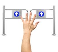 Universal para mercados, oscilación automática para tiendas, libres, fábricas, escuelas, entrada para mayor seguridad y control de acceso