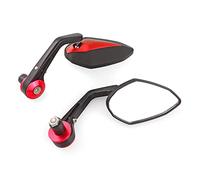 Universal Para Street Bike Scooter 7/8 "22MM Motocicleta Manillar Barra Extremo Retrovisor Retrovisor Espejos Laterales Vidrio Convexo(3)