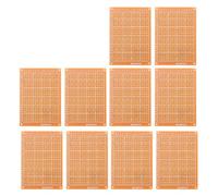 Universal PCB Prototype Board 5x7cm | 10pcs Single - Sided Breadboard with 2.54mm Standard Pitch | Pre - Drilled Holes for Easy Soldering/Circuit Projects/DIY Electronics